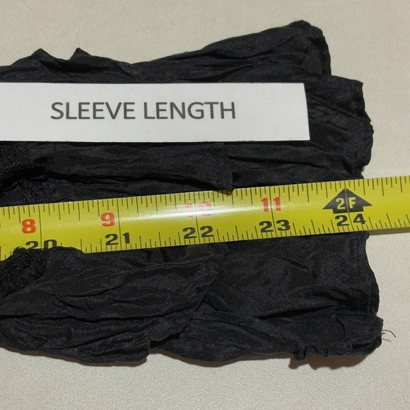 VTG Chicos Crinkle Silk Ruffle Sleeve Button Up Shirt Sz 1 = US: M/8 Luxe Party - Picture 10 of 12